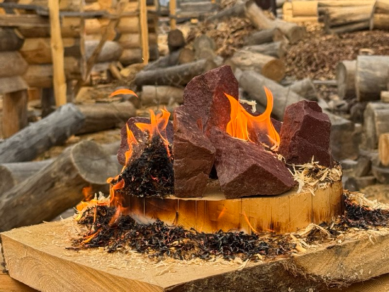 Карельский банный камень крупным планом